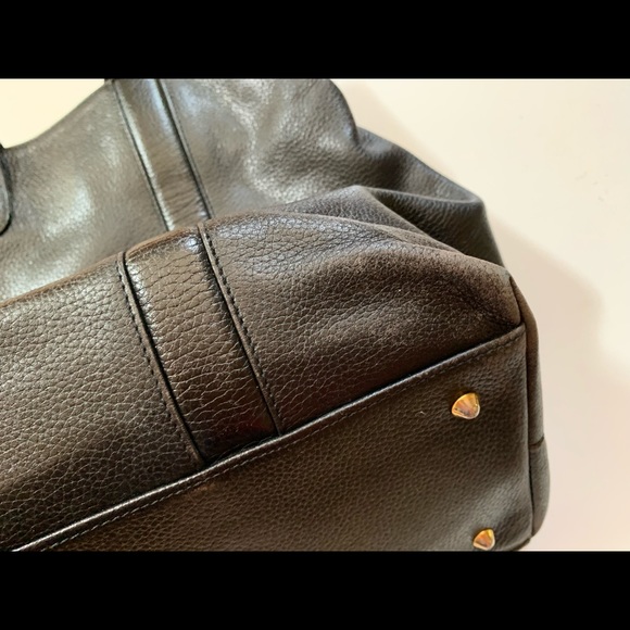 Auth vintage Cole Haan black leather tote Italy - Picture 4 of 15